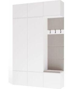 Top E Shop HAGA III 2SZ1W Wardrobe, White Jaunumi -Dārzam