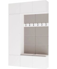 Top E Shop HAGA III 1SZ2W Wardrobe, White Jaunumi -Dārzam