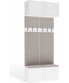 Top E Shop HAGA II 2W White Wardrobe Jaunumi -Dārzam