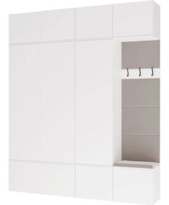 Top E Shop HAGA IV 3SZ1W Wardrobe – White Jaunumi -Dārzam