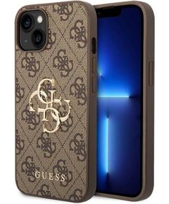 Guess 4G Big Metal Logo Back Case Защитный Чехол для Apple iPhone 15 Чехлы - альтернативные