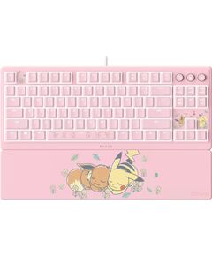 Razer Ornata V3 Tenkeyless Gaming keyboard Wired US Razer Mecha-Membrane Switches Wrist Rest Pikachu Eevee Edition Клавиатуры
