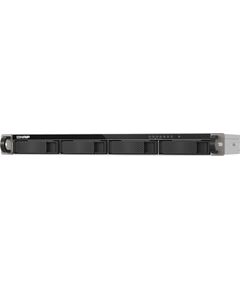 QNAP 4-bay ARM quad-core NAS 10GbE SFP+ and 2.5GbE connectivity TS-432XEU-4G Cortex-A57 16 GB Black Ārējo HDD, SSD korpui