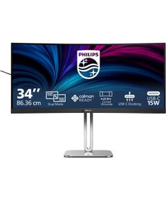 PHILIPS 34B2U5900C/00 34" DUAL Mode Curved Business monitor 21:9/5120x2160/350cdm2/2ms/DP HDMI USB-C Philips 34B2U5900C/00 34 " VA 21:9 120 Hz 2 ms 5120 x 2160 pixels 450 cd/m² HDMI ports quantity 2 LED / LCD мониторы