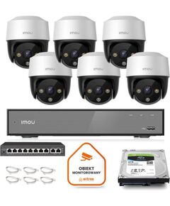 Uzraudzības komplekts Imou 6x Cruiser 4MP POE kamera Video novērošanas kameras