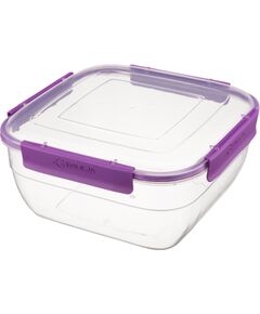 Kvadrātveida pārtikas uzglabāšanas trauks, 2.35L, 20,3 x 20,3 x 9,4 cm, 39646, GALICJA Citi virtuves piederumi