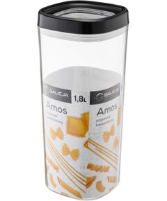 Контейнер для продуктов, 1,8 л, черный, 10,8 x 10,8 x 25,5 см, 29571, GALICJA Машины для мороженого