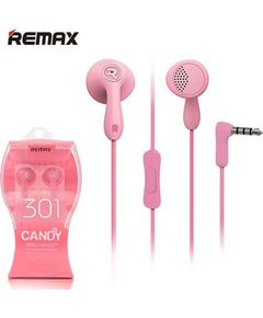 Remax Universal  Earphone RM-301 Universal 3,5mm Pink Наушники