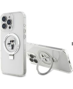 Karl Lagerfeld Apple  iPhone 16 Pro Ringstand Karl and Choupette MagSafe Case Transparent Чехлы - альтернативные