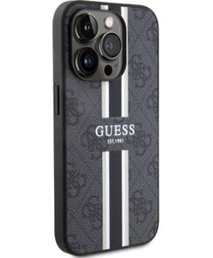 Guess Apple  iPhone 15 Pro Case Cover 4G Printed Stripes Black Чехлы - альтернативные
