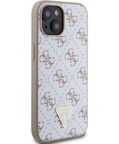 Guess Apple  iPhone 15 4G Triangle Metal Logo White Чехлы - альтернативные