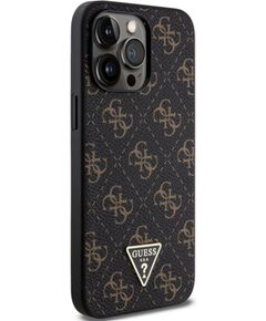 Guess Apple  iPhone 15 Pro Max 4G Triangle Metal Logo Black Чехлы - альтернативные