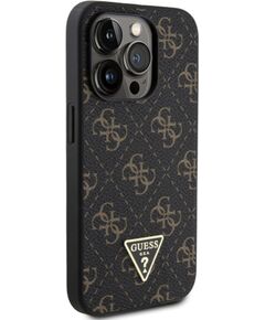Guess Apple  iPhone 15 Pro 4G Triangle Metal Logo Black Чехлы - альтернативные
