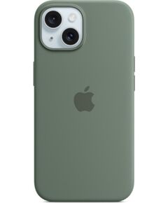 Apple -  iPhone 15 Silicone Case with MagSafe - Cypress Чехлы - альтернативные