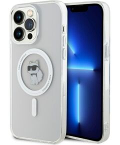 Karl Lagerfeld Apple  iPhone 15 Pro Max IML Choupette MagSafe Case Transparent Neoriģinālie Maciņi