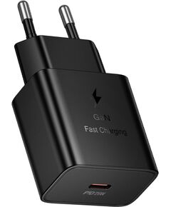 Charger Hoco N76 25W USB-C black Telefonu lādētāji 220v