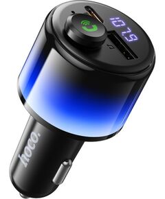 FM modulator Hoco E166 42W USB-C/USB-A Auto FM Transmiteri un Carplay ierīces