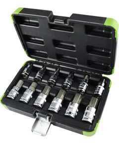 Seškanšu uzgaļu komplekts 1/2" 5 22mm, 12gab., JBM Наборы инструментов