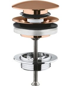 Grohe izlietnes push-open izplūde ar brushed warm sunset dekoratīvo vāciņu Cифоны