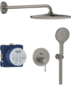 Grohe iebūvējama dušas sistēma ar dušas maisītāju Essence Rainshower  Mono 310, brushed hard graphite Dušas un komplekti
