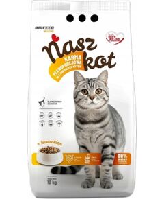 Biofeed BIOFEED Nasz Kot adult z drobiem 10kg Сухой корм для кошек