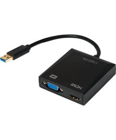 LOGILINK - Adapter USB 3.0 to VGA / HDMI