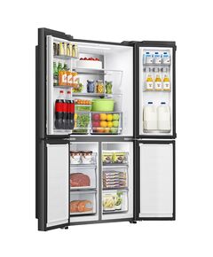 Hisense RQ5P470SAFE Cross Door NoFrost Black Ledusskapis Side-by-Side Ledusskapji