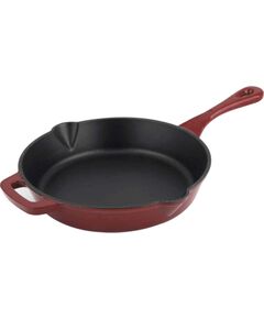 Cs Kochsysteme Alpen 26cm cast iron casserole fry pan red Pannas