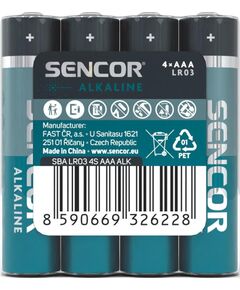 AAA battery 4 pcs ALK SENCOR Aудио-видео