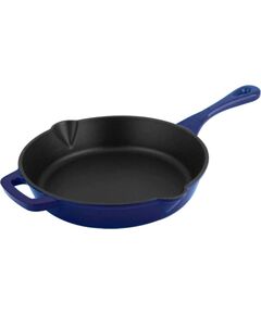 Cs Kochsysteme Alpen 26cm cast iron casserole fry pan, blue Pannas