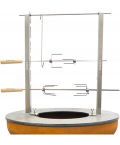Grilēšanas rotisserie statīvs BonFeu Plancha Rack with Spit 77 x 21 x 11,5 cm Каминные котлы