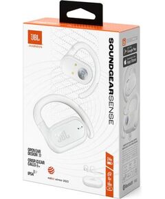 JBL Soundgear Sense Bezvadu Bluetooth atvērtās austiņas, White Austiņas