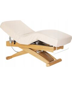 SPA procedūru krēsls Activeshop Siesta, krēmkrāsas pārvalks, gaiši brūna pamatne  Массажный стол