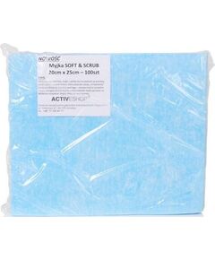 Activeshop Jednorazowe chusty-myjki zabiegowe 100 szt. soft&scrub 20 x 25 cm Прочее оборудование, запасные части