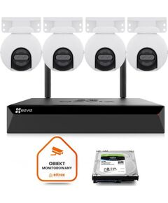 Wi-Fi novērošanas komplekts EZVIZ 4x H80x Dual 4K 8MP+2MP 4mm Video novērošanas kameras