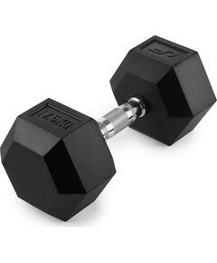 Gumijota čuguna hantle HEX 17,5 kg - UpForm Hanteles