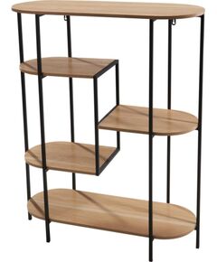 Excellent Houseware REGAŁ KWIETNIK 5 POZIOMOWY OWALNY 77X30X95CM BLAT DREWNIANY Jaunumi -Dārzam