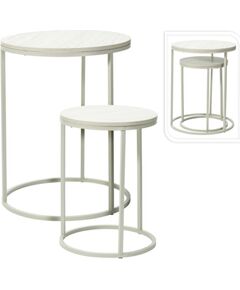Excellent Houseware ZESTAW 2 STOLIKI KAWOWE BLAT DREWNIANY Jaunumi -Dārzam
