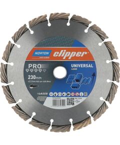 Dimanta griešanas disks Norton CLIPPER PRO UNIVERSAL LASER; 230x22,23 mm Различные диски
