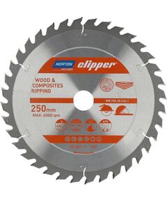 Griešanas disks kokam Norton Clipper ; 250x30 mm; Z36 Zāģripas