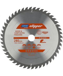 Griešanas disks kokam Norton Clipper Pro Wood Finishing; 280x30 mm; Z48 Zāģripas