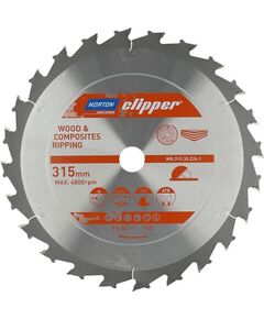 Griešanas disks kokam Norton 70184608073; 315x30 mm; Z24 Zāģripas