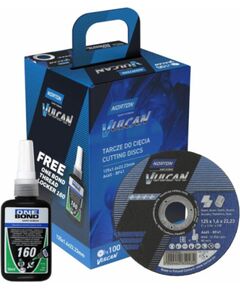 Abrazīvais griešanas disks Norton VULCAN; 125x1,6 mm; 100 gab. + līme Различные диски