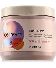 Inebrya Ice Cream Dry-T Mask ( dry, frizzy and chemically treated hair ) 1000ml Matu kopšana