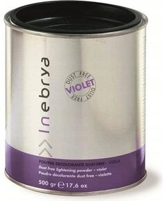 Inebrya Dust Free Bleaching Powder Violet (purple) - Perfumed highlight powder 500.0g Matu kopšana