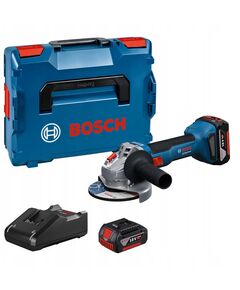 Akumulatora leņķa slīpmašīna Bosch GWS 18V-8 Professional; 125 mm; 18 V; 2x5,0 Ah akum. + L-Boxx 136 Slīpmašīnas