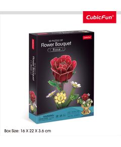 Cubic Fun CUBICFUN 3D puzle ziedu pušķis - roze Puzles