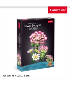 Cubic Fun CUBICFUN 3D puzle ziedu pušķis - neļķes Puzles