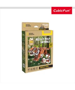 Cubic Fun CUBICFUN NATIONAL GEOGRAPHIC 3D puzle Sibīrijas tīģeris Puzles