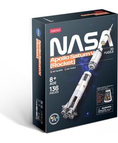 Cubic Fun CUBICFUN NASA 3D puzle Apollo Saturn V raķete Puzles